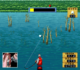 Jissen Bass Fishing Hisshouhou in USA (Japan) In game screenshot